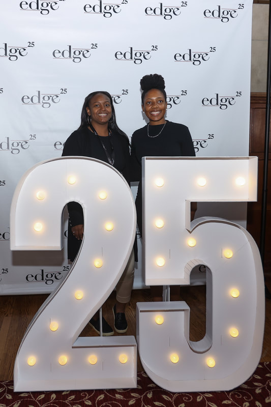 Danielle Middlebrooks and Keisha Cook at EDGE 25th Reunion Conference